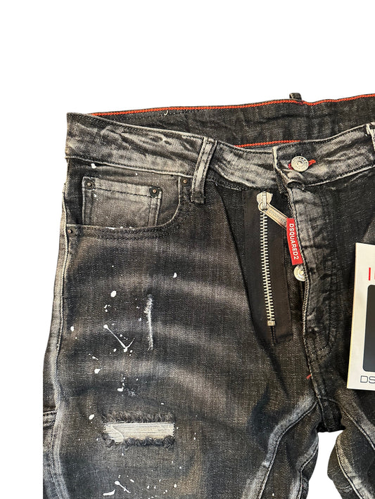 Jeans DSQUARED2 Uomo – Nero, Vestibilità Slim